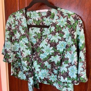 Zara Floral Crop Top